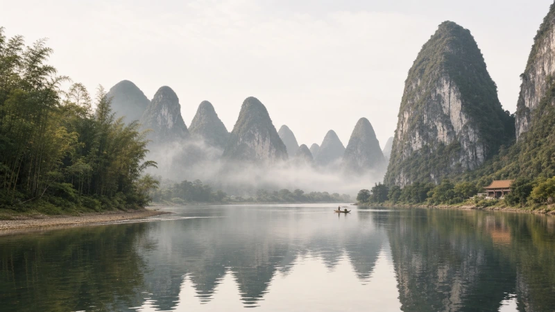 River landscape in China