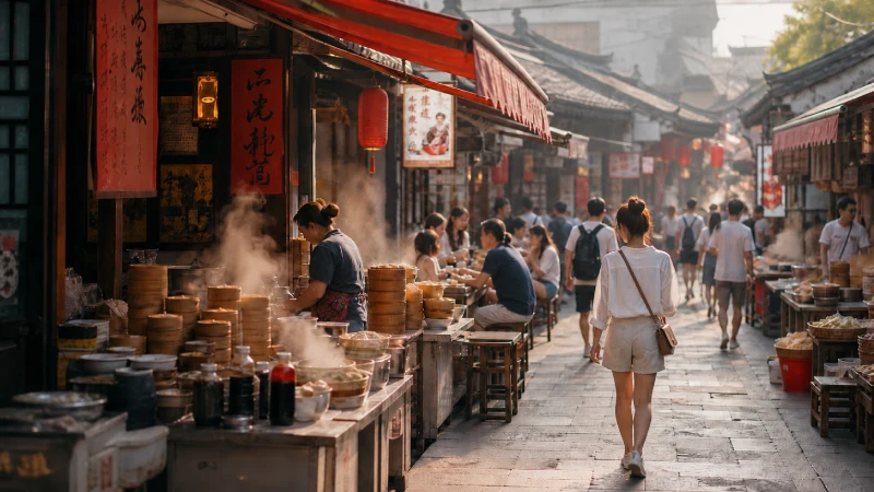 China morning market